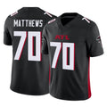 A.Falcons #70 Jake Matthews Player Black Vapor F.U.S.E. Limited Ldoa Stitched Jerseys