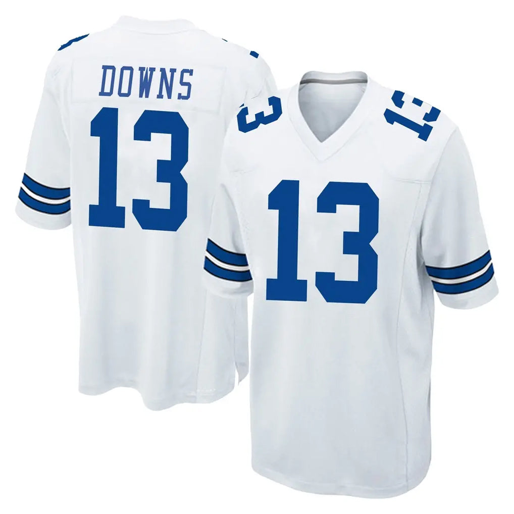D.Cowboys #13 Caleb Downs Player White Home Game Ldoa Stitched Jerseys