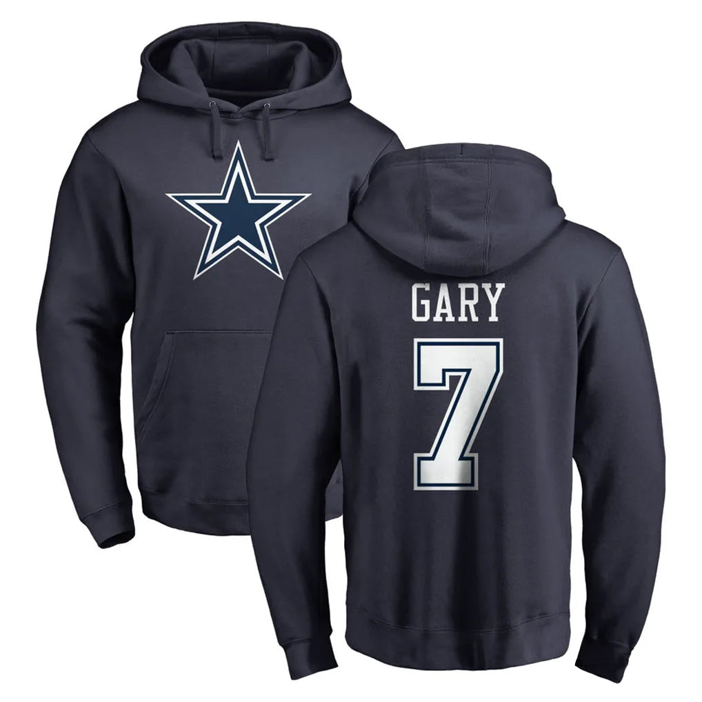 D.Cowboys #7 Rashan Gary Player Navy Pullover Hoodies Limited Ldoa Stitched Jerseys