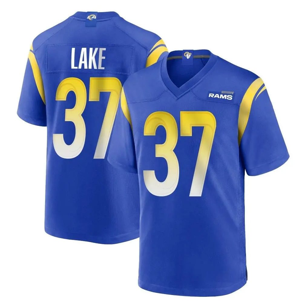 LA.Rams #37 Quentin Lake Player Royal Home Game Ldoa Stitched Jerseys