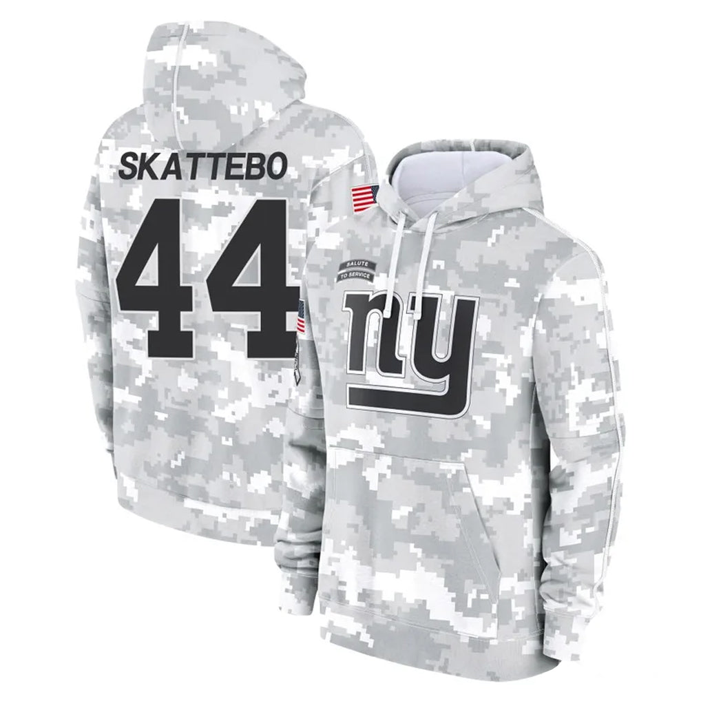 NY.Giants #44 Cam Skattebo Player Arctic Camo Salute to Service Pullover Hoodies Limited Game Ldoa Stitched Jerseys