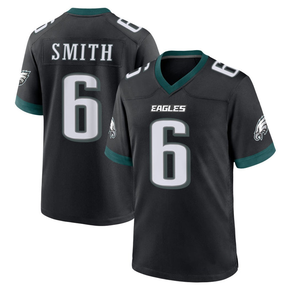P.Eagles #6 DeVonta Smith Player Black Game Home Ldoa Stitched Jerseys