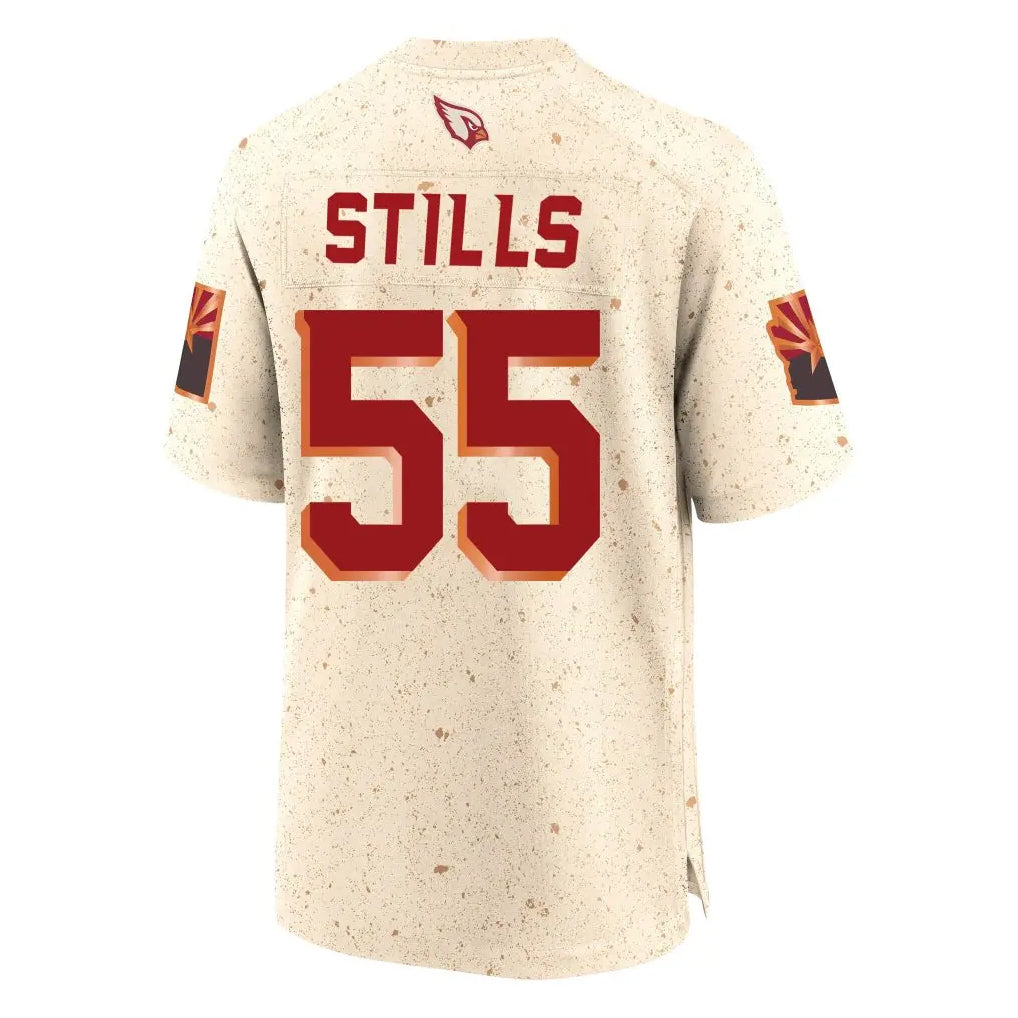 A.Cardinals #55 Dante Stills Player Cream Rivalries Collection Game Ldoa Stitched Jerseys
