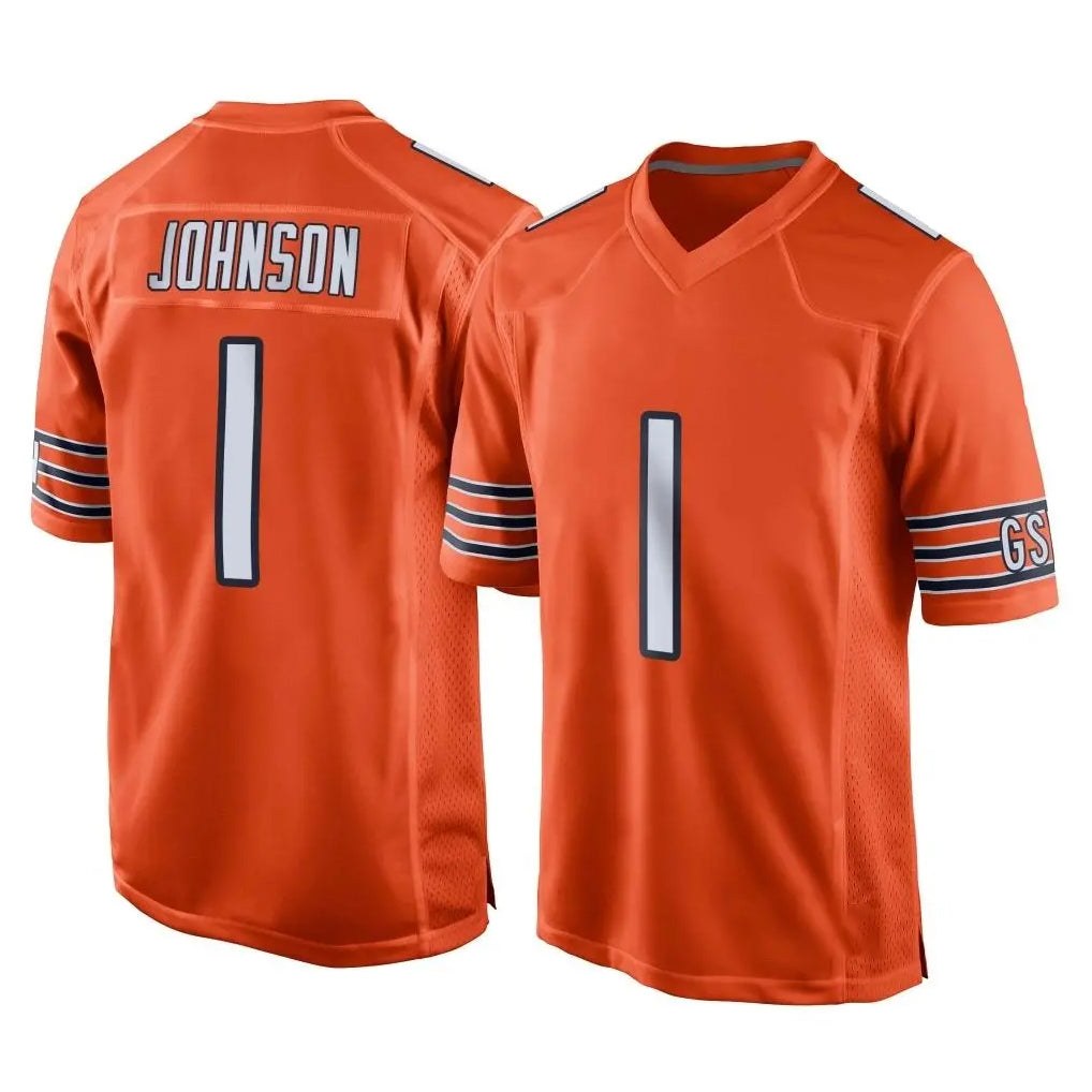 C.Bears #1 Jaylon Johnson Player Orange Home Game Ldoa Stitched Jerseys