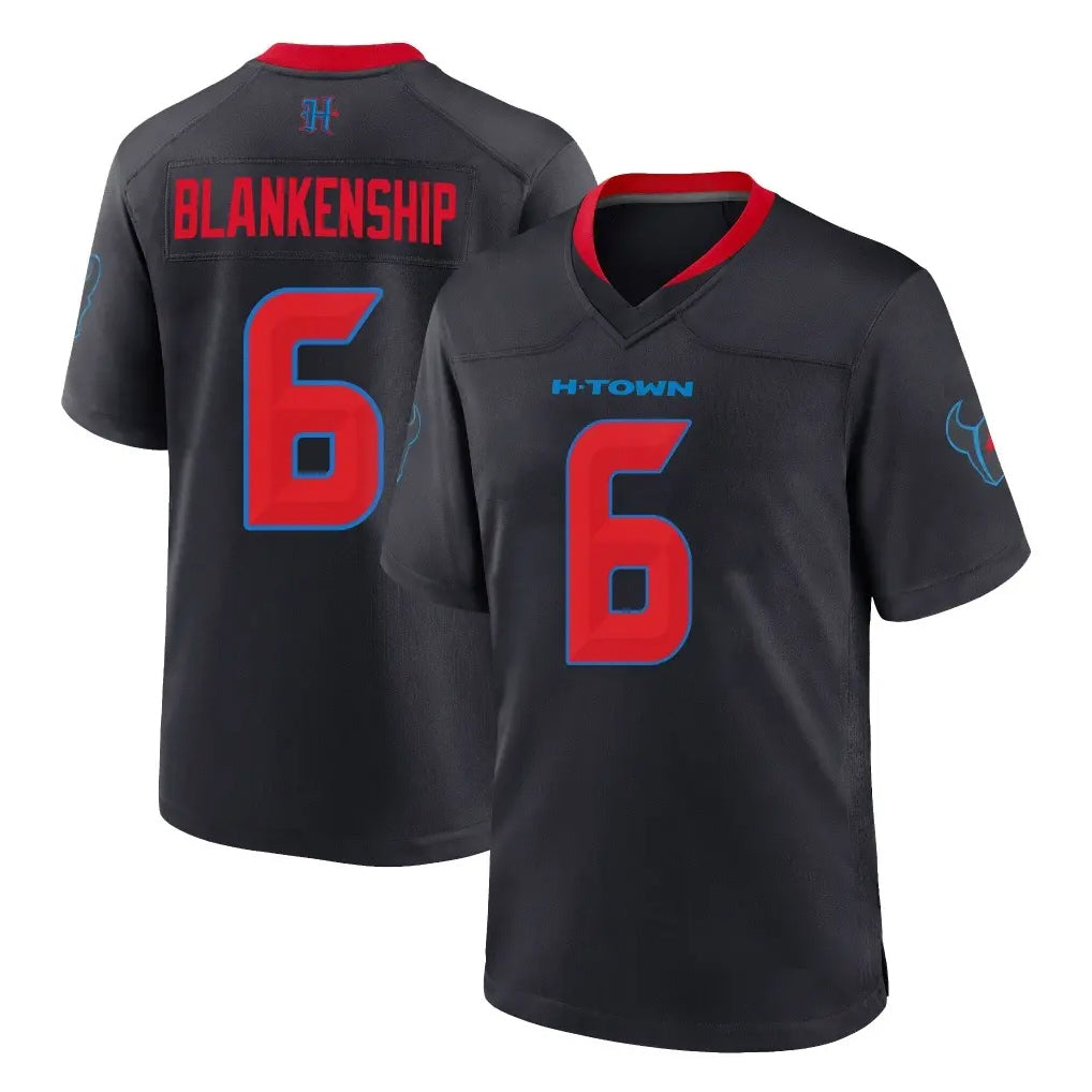 H.Texans #6 Reed Blankenship Player Navy 2nd Alternate Home Game Ldoa Stitched Jerseys