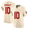 A.Cardinals #10 Josh Sweat Player Cream Rivalries Collection Vapor Limited Home Game Ldoa Stitched Jerseys