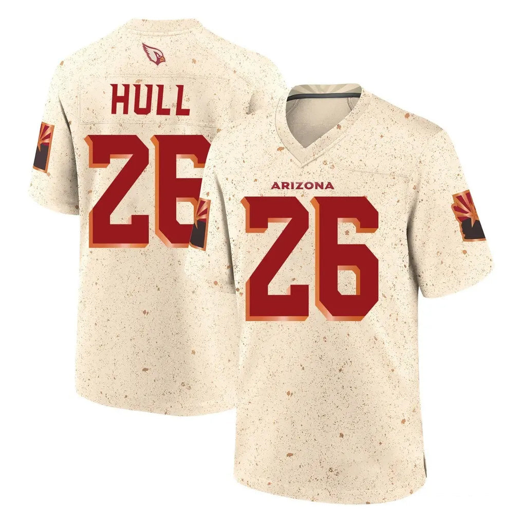 A.Cardinals #26 Evan Hull Player Cream Rivalries Collection Game Stitched Jerseys