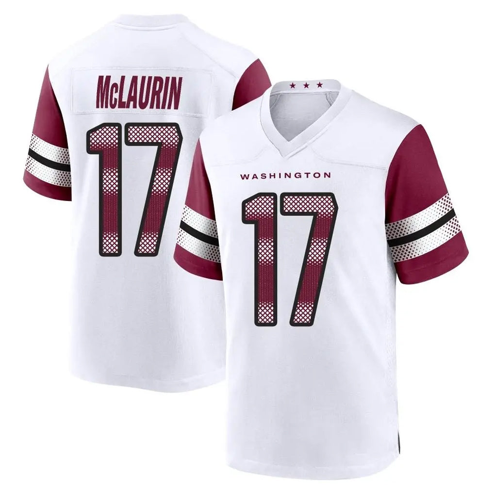 W.Commanders #17 Terry Mclaurin Player White Game Home Ldoa Stitched Jerseys