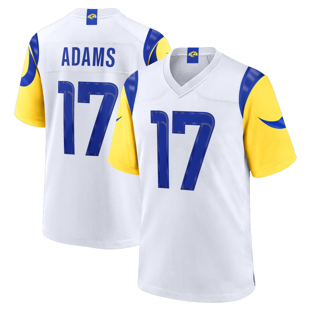 LA.Rams #17 Davante Adams Player White Limited Home Game Ldoa Stitched Jerseys