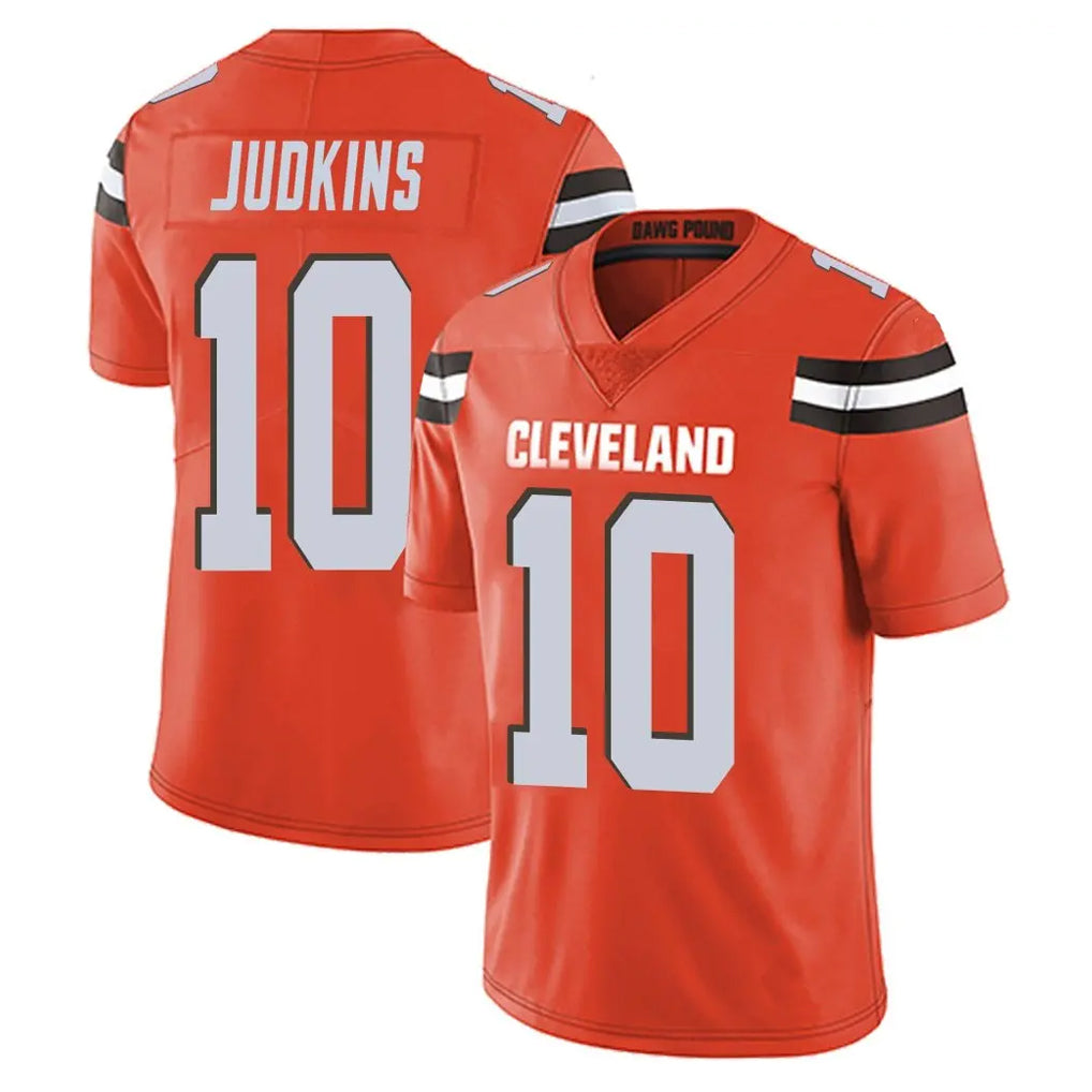 C.Browns #10 Quinshon Judkins Player Orange Alternate Vapor Untouchable Limited Home Game Ldoa Stitched Jerseys