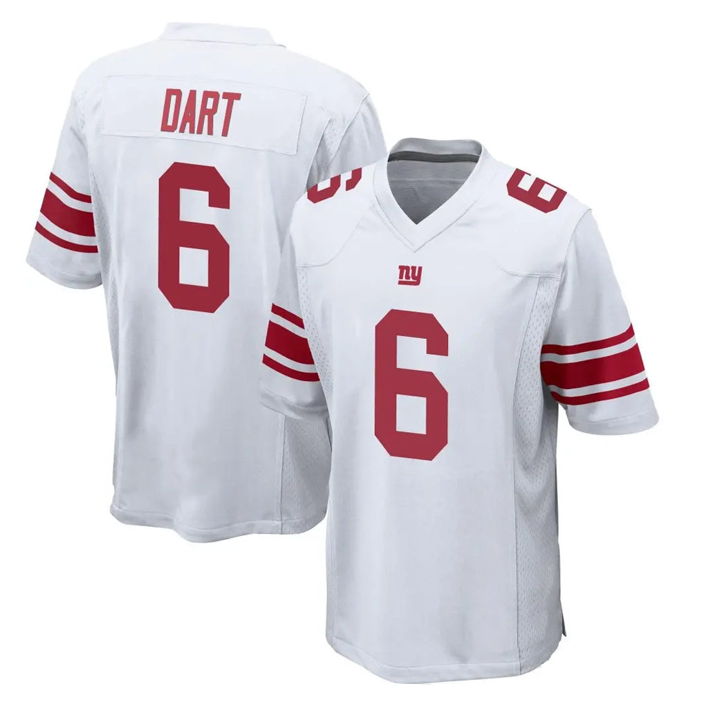 NY.Giants #6 Jaxson Dart Player White Home Game Ldoa Stitched Jerseys