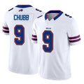 B.Bills #9 Bradley Chubb Player White Vapor F.U.S.E. Jersey Limited Home Game Ldoa Stitched Jerseys