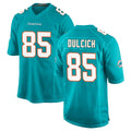 M.Dolphins #85 Greg Dulcich Player Aqua Home Game Ldoa Stitched Jerseys