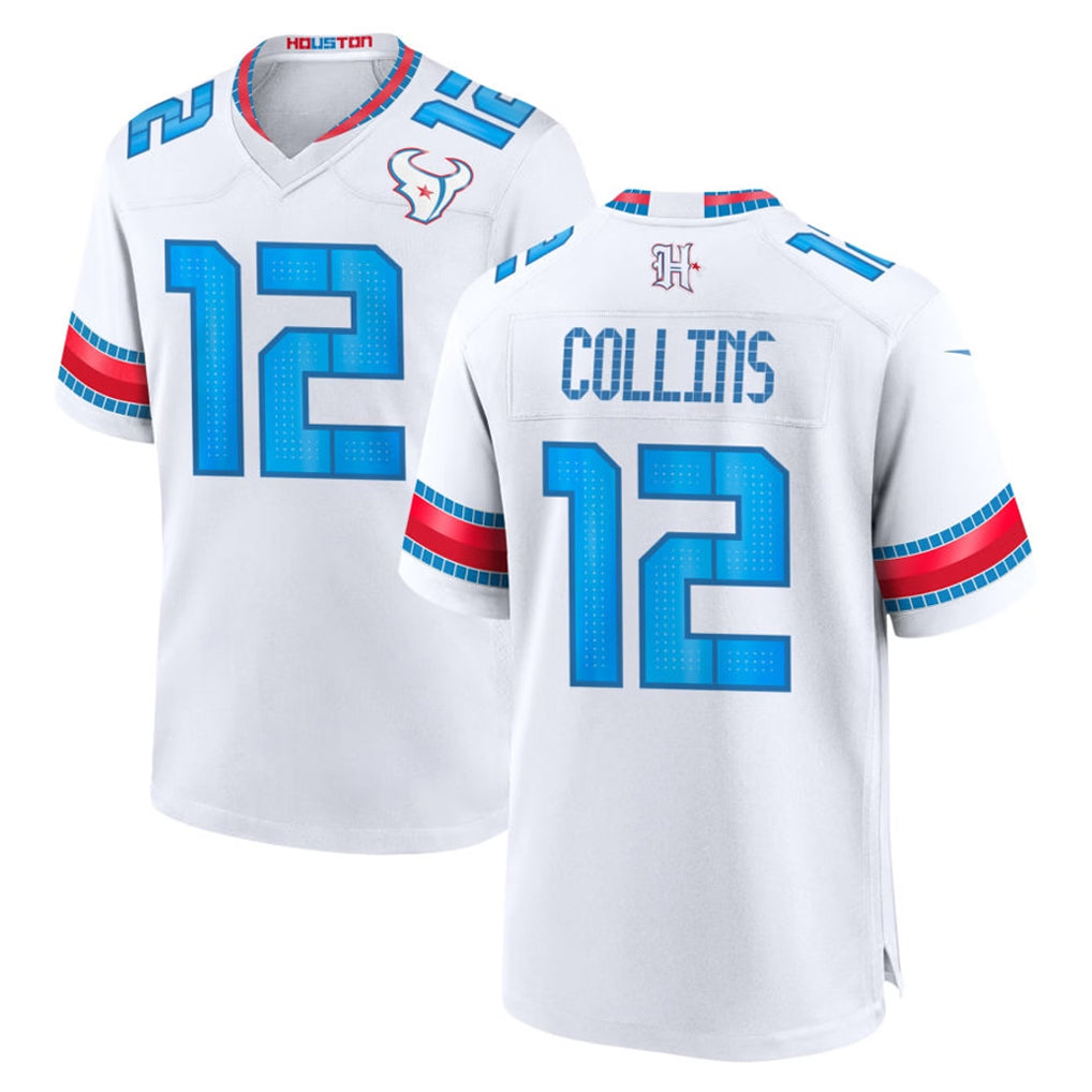 H.Texans #12 Nico Collins Player Whtie 2026 Rivalries Vapor Home Game Ldoa Stitched jerseys