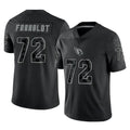 A.Cardinals #72 Hjalte Froholdt Player Black RFLCTV Limited Home Game Ldoa Stitched Jerseys