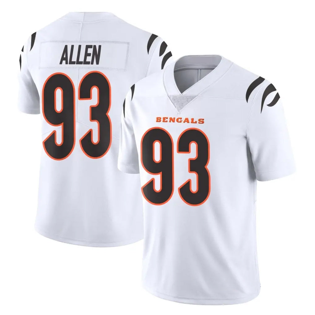 C.Bengals #93 Jonathan Allen Player White Vapor Untouchable Limited Home Game Ldoa Stitched Jerseys