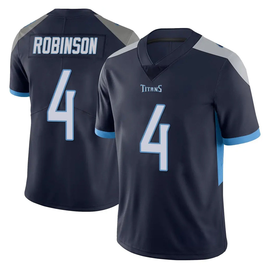 T.Titans #4 Wan'Dale Robinson Player Navy Limited Vapor Untouchable Home Game Ldoa Stitched Jerseys