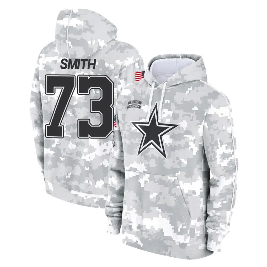 D.Cowboys #73 Tyler Smith Player Arctic Camo Salute to Service Hoodies Limited Game Ldoa Stitched Jerseys