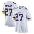M.Vikings #27 Jordan Mason Player White Home Game Ldoa Stitched Jerseys