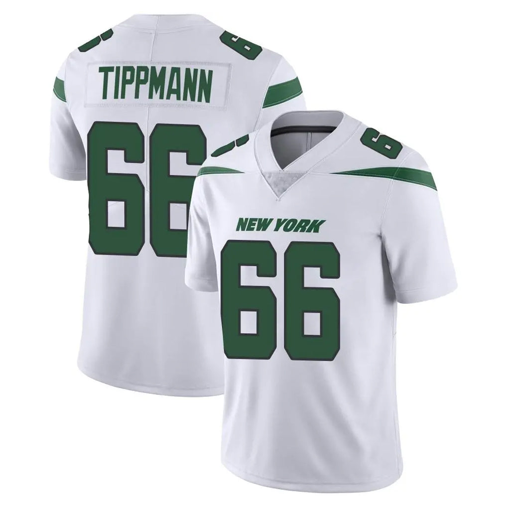 NY.Jets #66 Joe Tippmann Player White Spotlight Limited Vapor Home Game Ldoa Stitched Jerseys