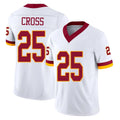 W.Commanders #25 Nick Cross Player White Limited Vapor F.U.S.E. Home Game Ldoa Stitched Jerseys