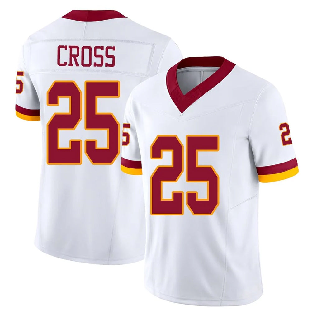 W.Commanders #25 Nick Cross Player White Limited Vapor F.U.S.E. Home Game Ldoa Stitched Jerseys