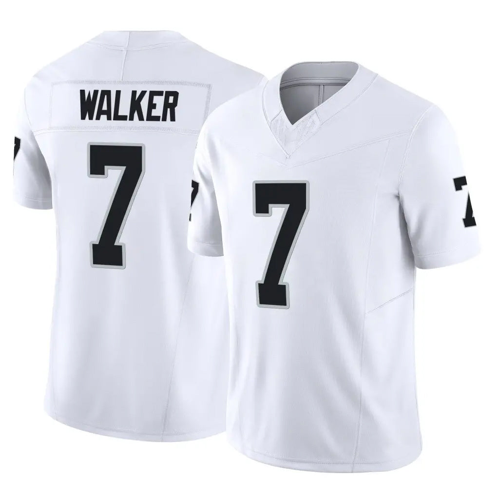 LV.Raiders #7 Quay Walker Player White Limited Vapor F.U.S.E. Home Game Ldoa Stitched Jerseys