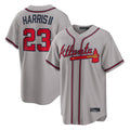 A.Braves #23 Michael Harris II Player Gray Home Game Ldoa Stitched Jerseys