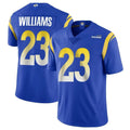 LA.Rams #23 Kyren Williams Player Royal Limited Vapor Untouchable Home Game Ldoa Stitched Jerseys