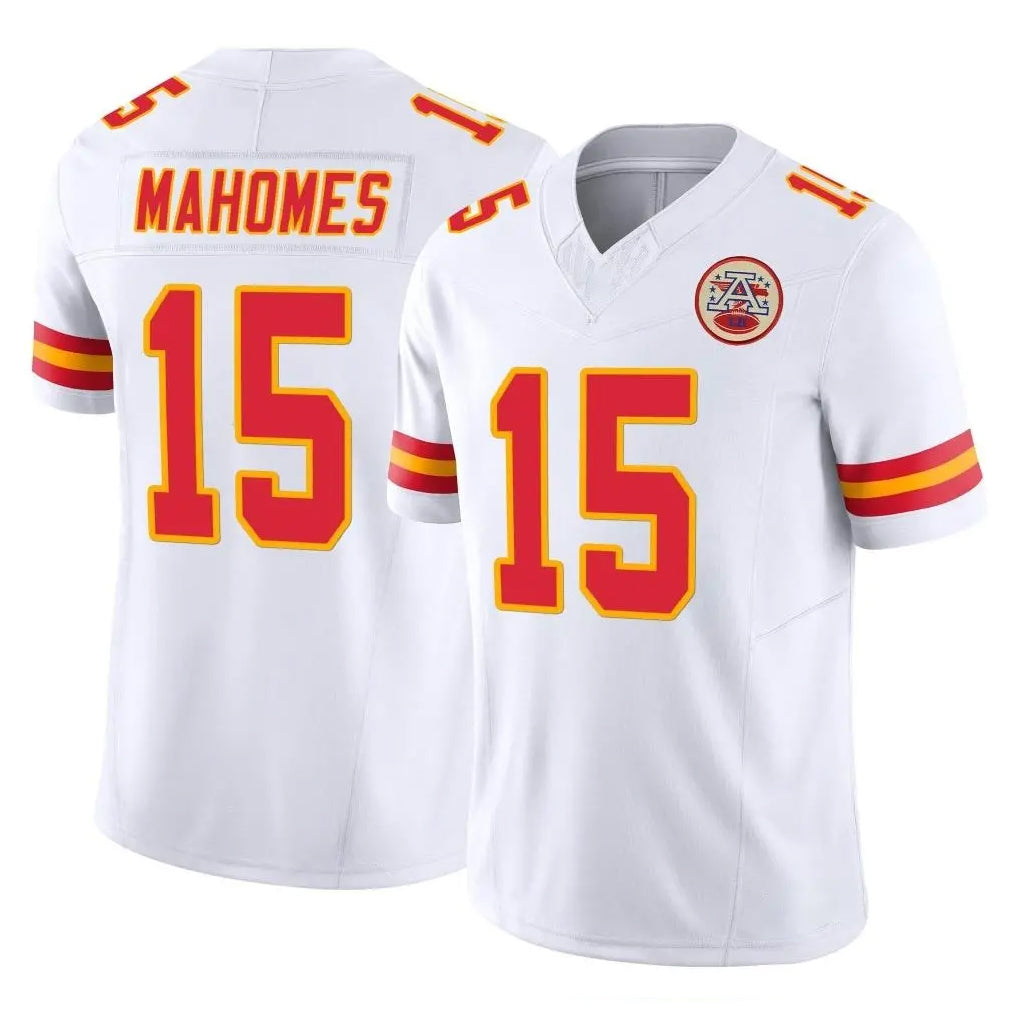 KC.Chiefs #15 Patrick Mahomes Player White Limited Vapor F.U.S.E. Home Game Ldoa Stitched Jerseys