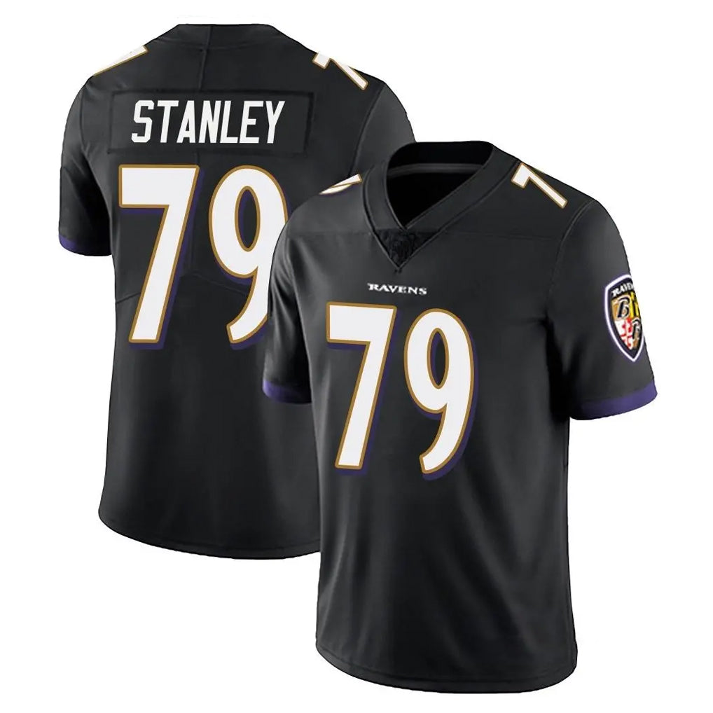 B.Ravens #79 Ronnie Stanley Player Black Vapor Untouchable Limited Home Game Ldoa Stitched Jerseys