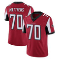 A.Falcons #70 Jake Matthews Player Red Color Vapor Untouchable Limited Home Game Ldoa Stitched Jerseys