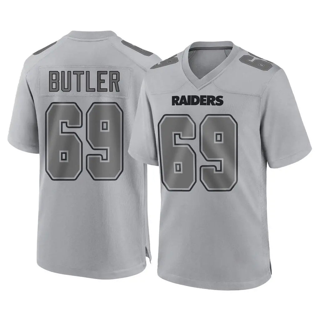 LV.Raiders #69 Adam Butler Player Gray Atmosphere Fashion Limited Game Ldoa Stitched Jerseys