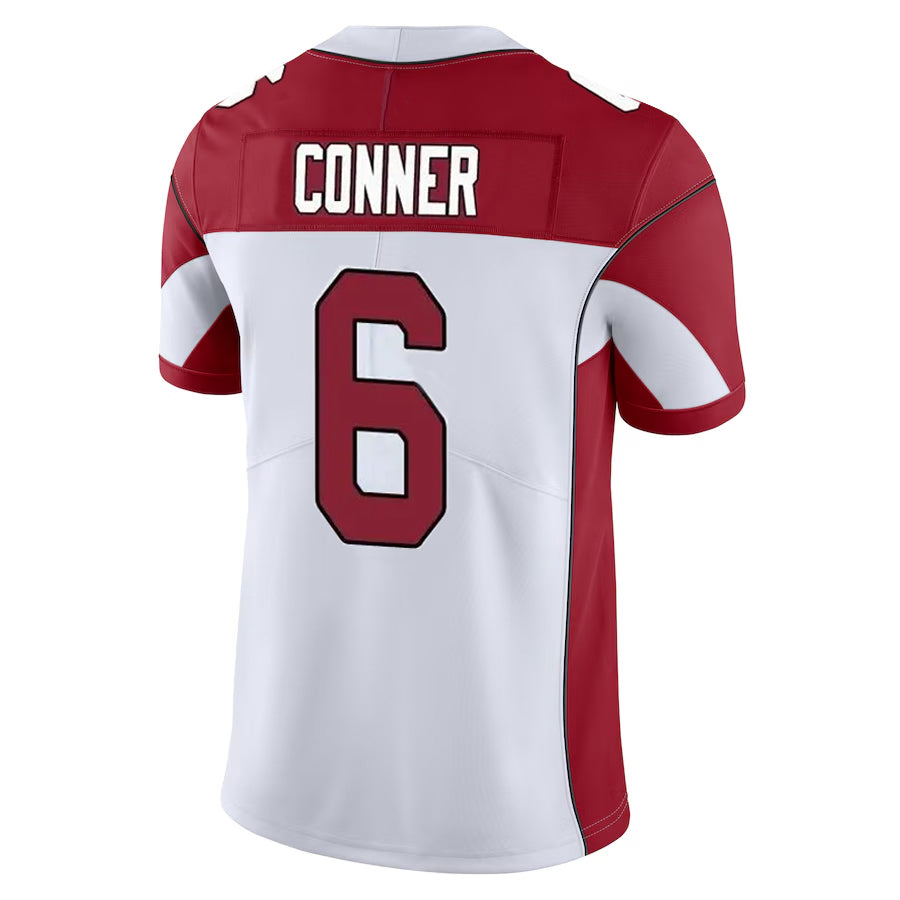 A.Cardinals #6 James Conner Player White Vapor Limited Home Game Ldoa Stitched Jerseys