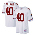 A.Cardinals #40 Pat Tillman Player Mitchell & Ness White Legacy Replica Ldoa Stitched Jerseys