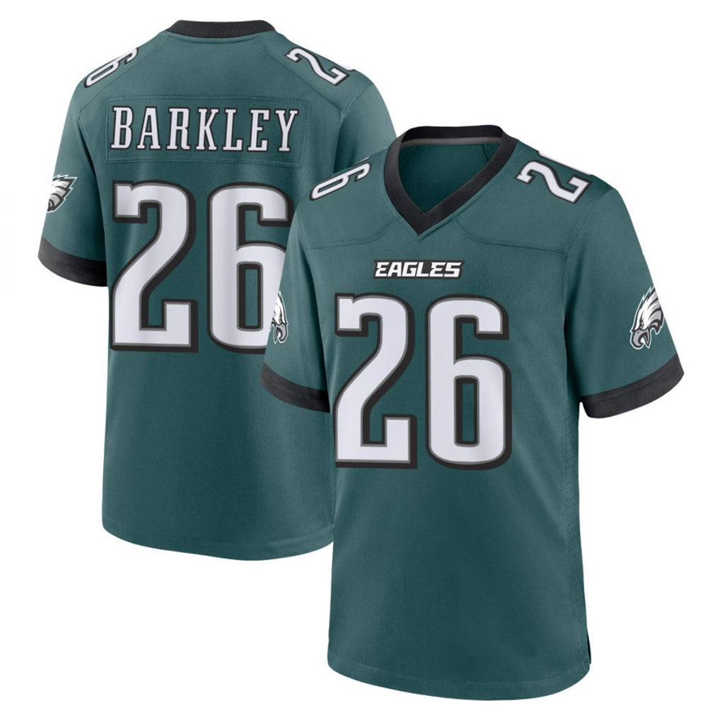 P.Eagles #26 Saquon Barkley Player Green Home Game Ldoa Stitched Jerseys