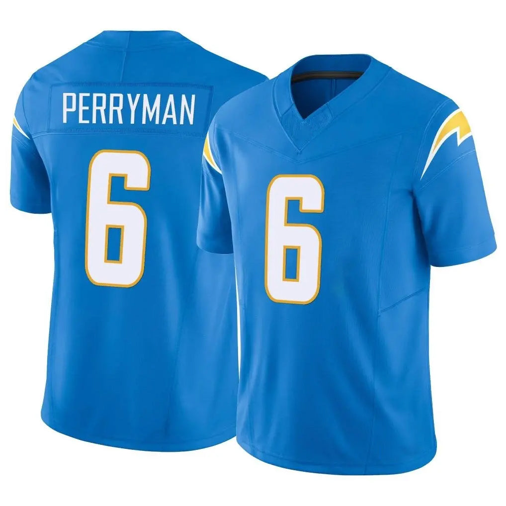LA.Chargers #6 Denzel Perryman Player Blue Limited Vapor F.U.S.E. Home Game Ldoa Stitched Jerseys