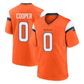 D.Broncos #0 Jonathon Cooper Player Orange Home Game Ldoa Stitched Jerseys