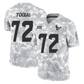 H.Texans #72 Tommy Togiai Player Arctic Camo Salute To Service Limited Game Ldoa Stitched Jerseys