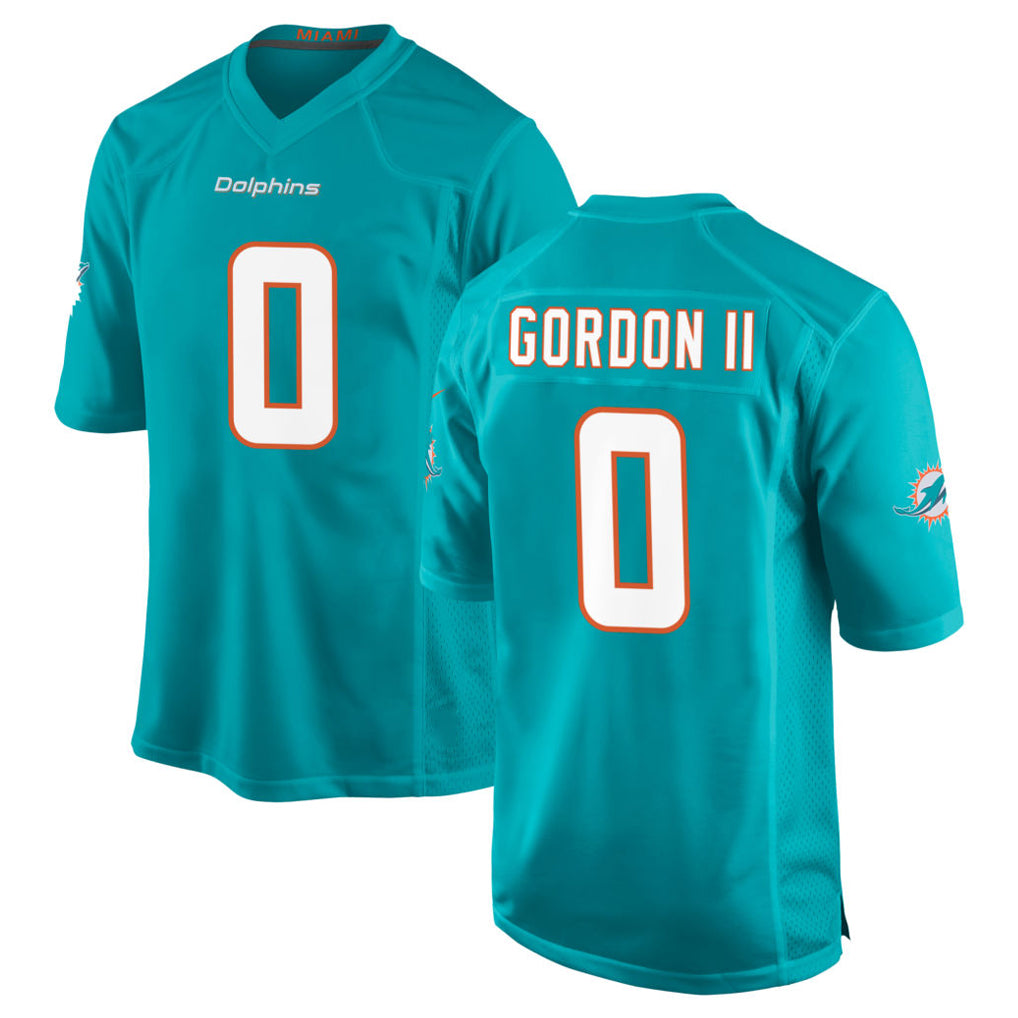 M.Dolphins #0 Ollie Gordon II Player Aqua Home Game Ldoa Stitched Jerseys