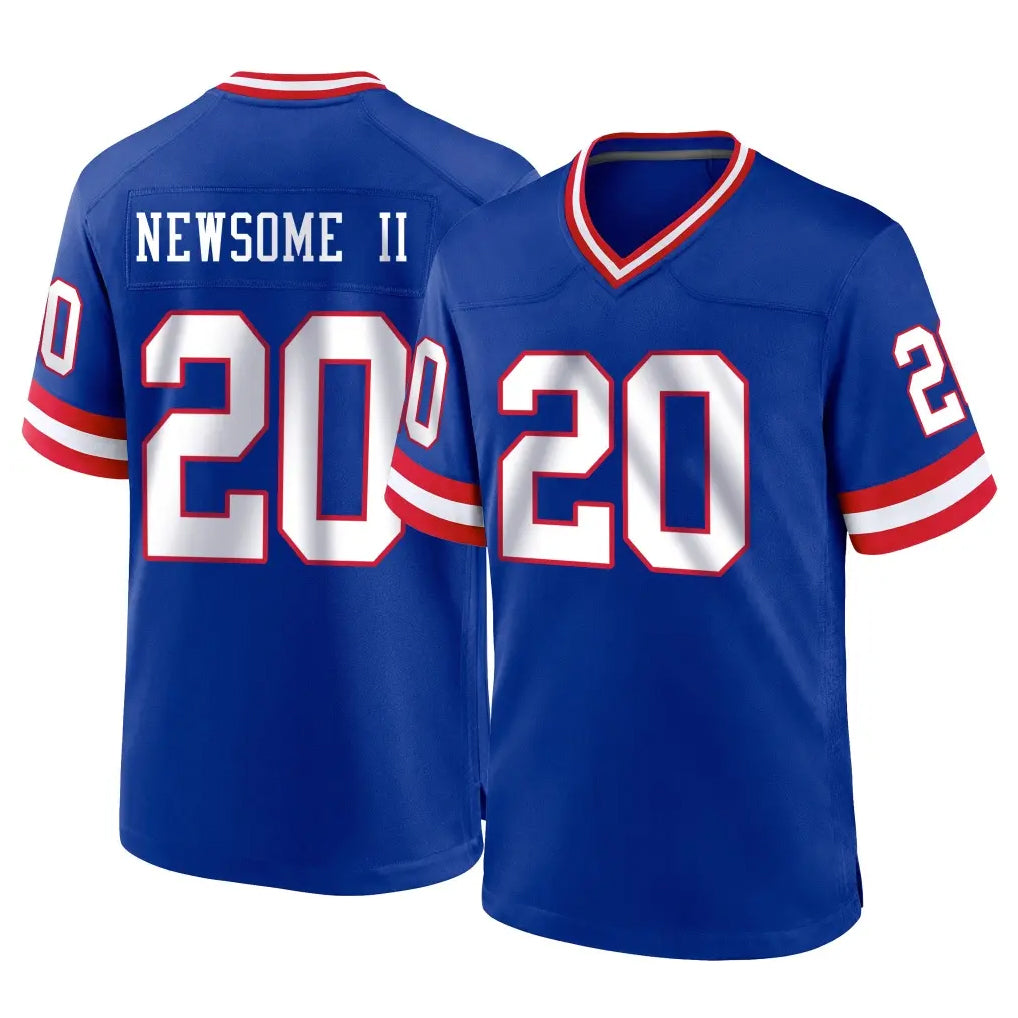 NY.Giants #20 Greg Newsome II Player Royal Classic Home Game Ldoa Stitched Jerseys