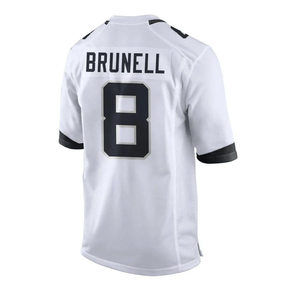 J.Jaguars #8 Mark Brunell?Player White Home Game Ldoa Stitched Jerseys