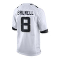 J.Jaguars #8 Mark Brunell?Player White Home Game Ldoa Stitched Jerseys