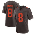 C.Browns #8 Dillon Gabriel Player Brown Alternate Home Game Ldoa Stitched Jerseys