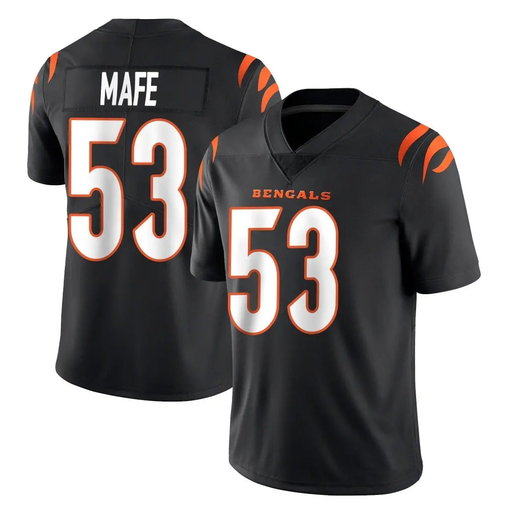 C.Bengals #53 Boye Mafe Player Black Vapor Untouchable Limited Home Game Ldoa Stitched Jerseys
