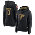 A.Falcons #0 Divine Deablo Player Black Salute to Service Hoodies Ldoa Stitched Jerseys