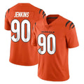 C.Bengals #90 Kris Jenkins Jr Player Orange Vapor Untouchable Limited Home Game Ldoa Stitched Jerseys