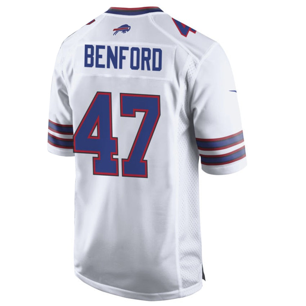 B.Bills #47 Christian Benford Player White Home Game Ldoa Stitched Jerseys