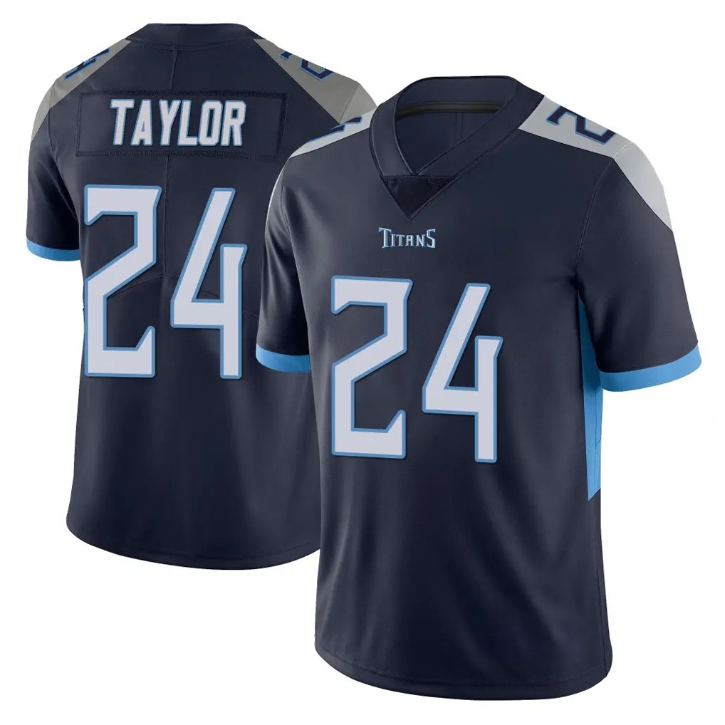 T.Titans #24 Alontae Taylor Player Navy Limited Vapor Untouchable Home Game Ldoa Stitched Jerseys
