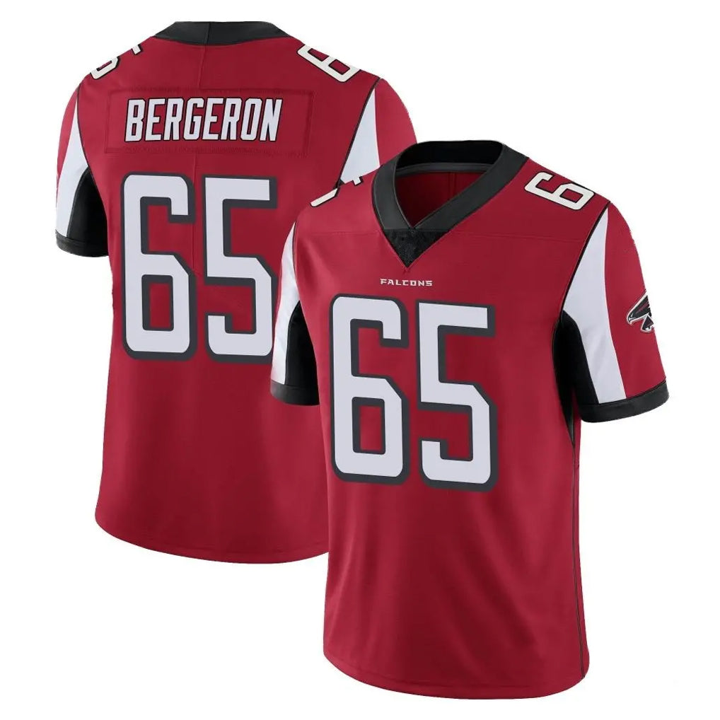 A.Falcons #65 Matthew Bergeron Player Red Color Vapor Untouchable Limited Home Game Ldoa Stitched Jerseys